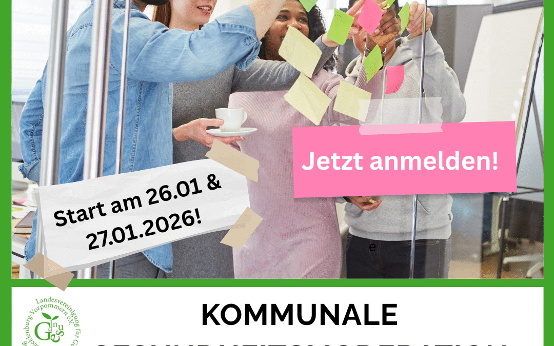 Werden Sie Kommunale Gesundheitsmoderatorin oder Kommunaler Gesundheitsmoderator! – Jetzt für 2026 anmelden!